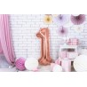 Balony foliowe Cyfra 18 - 86 cm - Różowe Złoto
