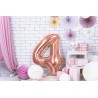 Balony foliowe Cyfra 40 - 86 cm - Różowe Złoto