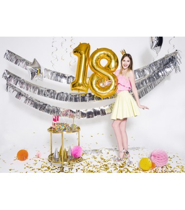 Balon foliowy Cyfra 1 - 86 cm - Złoty