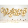 Balon foliowy Cyfra 2 - 86 cm - Złoty satynowy