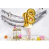Balon foliowy Cyfra 8 - 86 cm - Złoty