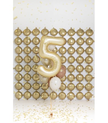 Balony foliowe Cyfra 85 - 86 cm - Złote satynowe
