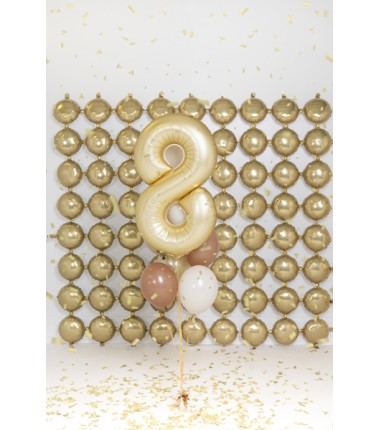 Balony foliowe Cyfra 85 - 86 cm - Złote satynowe