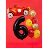 Balon foliowy Cyfra 6 - 86 cm - Czarny