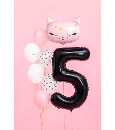 Balony foliowe Cyfra 50 - 86 cm - Czarny