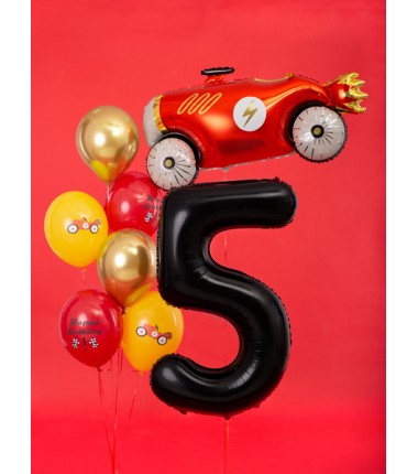 Balony foliowe Cyfra 50 - 86 cm - Czarny