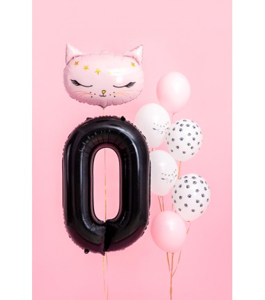 Balony foliowe Cyfra 60 - 86 cm - Czarny