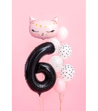 Balony foliowe Cyfra 60 - 86 cm - Czarny