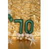 Balony foliowe Cyfra 10 - 86 cm - Butelkowa zieleń