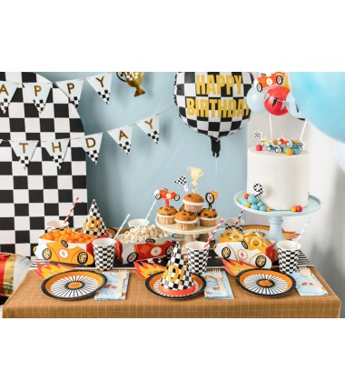 Kubeczki Szachownica 220 ml - 6 sztuk