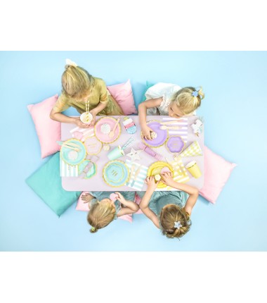 Kubeczki 220 ml jasnoróżowe - 6 sztuk