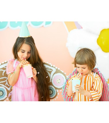 Kubeczki 220 ml jasnoróżowe - 6 sztuk