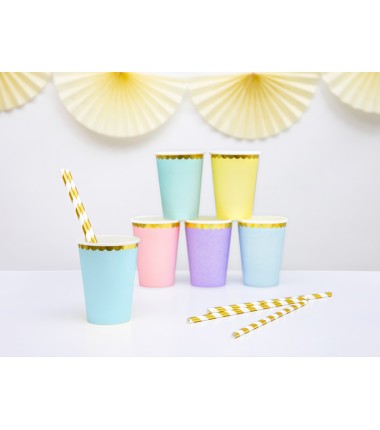 Kubeczki 220 ml jasnoniebieski - 6 sztuk