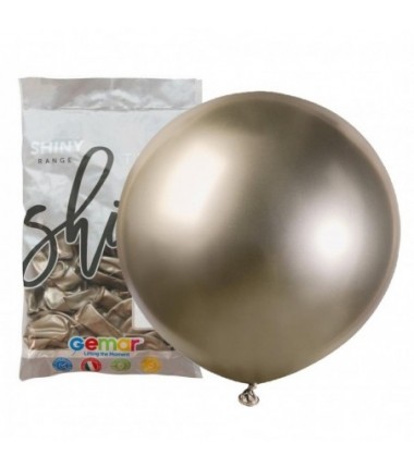 Balony Gemar 48 cm - 19" - szampańskie SHINY Prosecco GB150/085 - 25 sztuk