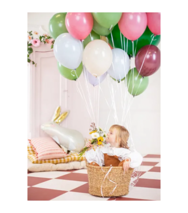 Balony Strong 43 cm mgliste niebieskie Pastel Light Misty Blue - 25 sztuk