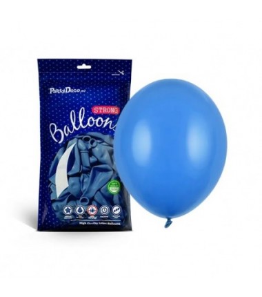 Balony Strong 27 cm chabrowe Pastel Corn. Blue - 100 sztuk