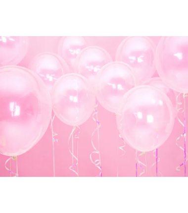 Balony Strong 27cm przezroczyste Crystal Clear - 100 sztuk