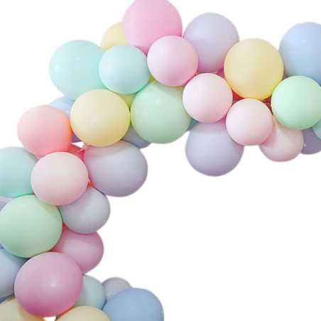 Balony pastelowe MIX kolorów 30cm - 50 sztuk