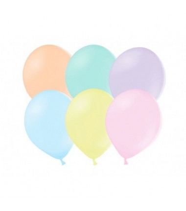 Balony pastelowe MIX kolorów 30cm - 50 sztuk