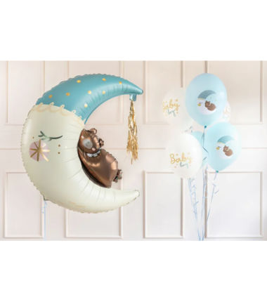 Balon nadruk 30 cm Baby boy - 6 sztuk