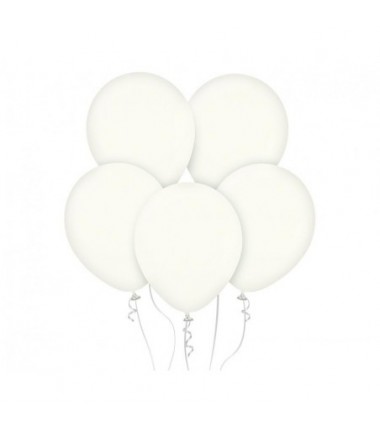Balony KALISAN 30 cm - 12" Retro White - matowe białe - 100 sztuk