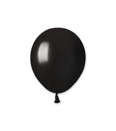 Balony metaliczne Gemar 13 cm - 5" - METALICZNE czarne Black AM50/065 - 100 sztuk