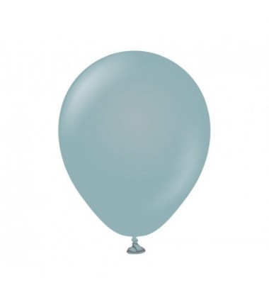 Balony KALISAN 13 cm - 5" Retro Storm - matowe niebiesko-szare - 100 sztuk