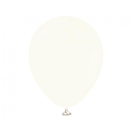 Balony KALISAN 13 cm - 5" Retro White - matowe białe - 100 sztuk