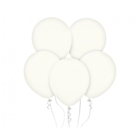 Balony KALISAN 46 cm - 18" Retro White - matowe białe - 25 sztuk