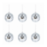 Kula Disco lustrzana srebrna 7 cm - 1 sztuka