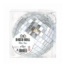 Kula Disco lustrzana srebrna 10 cm - 1 sztuka