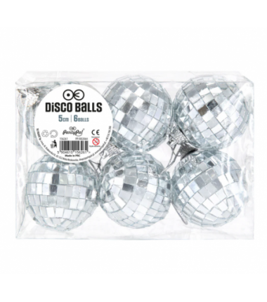 Kula Disco lustrzana srebrna 5 cm - 1 sztuka