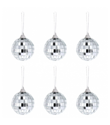 Kula Disco lustrzana srebrna 5 cm - 1 sztuka