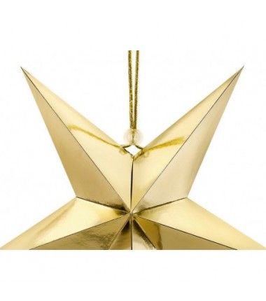 Gwiazda papierowa, 30cm, złoty