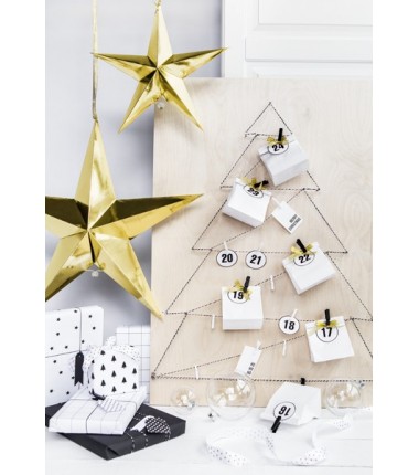 Gwiazda papierowa, 30cm, złoty