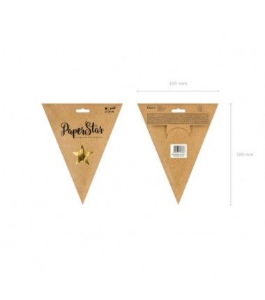 Gwiazda papierowa, 30cm, złoty