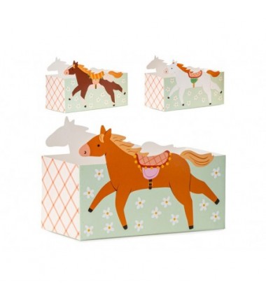 Pudełka na przekąski Konie - 3 sztuki