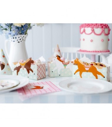 Pudełka na przekąski Konie - 3 sztuki