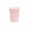 Kubeczki papierowe Party Deco jasny różowy 250ml - 6 sztuk