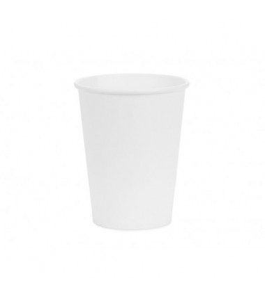 Kubeczki papierowe Party Deco białe 250ml - 6 sztuk