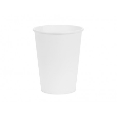 Kubeczki papierowe Party Deco białe 250ml - 6 sztuk