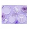 Talerzyki papierowe Party Deco lawendowe 18 cm - 6 sztuk