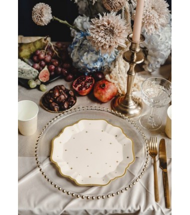 Talerzyki Gwiazdki, mix, 21 cm - 6 sztuk