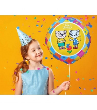 Balon foliowy Kicia Kocia i Pacek ok. 36cm