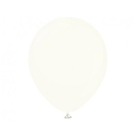 Balon KALISAN 46 cm - 18" Retro White - matowy biały - 1 sztuka