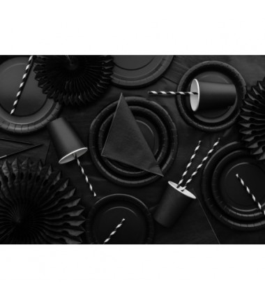 Serwetki papierowe - czarne 33x33cm - 20 sztuk