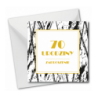 Zaproszenie do wypisania na 70 URODZINY - Black & White - 1 sztuka