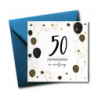 Zaproszenie do wypisania na 50 URODZINY - Balony - 1 sztuka