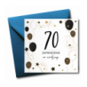 Zaproszenie do wypisania na 70 URODZINY - Balony - 1 sztuka