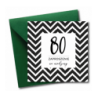 Zaproszenie do wypisania na 80 URODZINY - Zygzak - 1 sztuka
